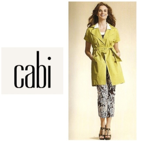 CAbi trench coat safari dress womens size S Loquat - Picture 1 of 8
